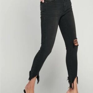 HIDDEN Distressed Black Skinny Jeans